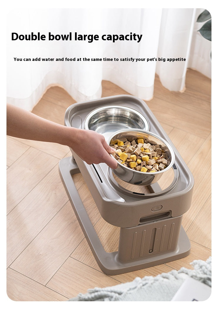 New Lifting Stainless Steel Pet Tableware