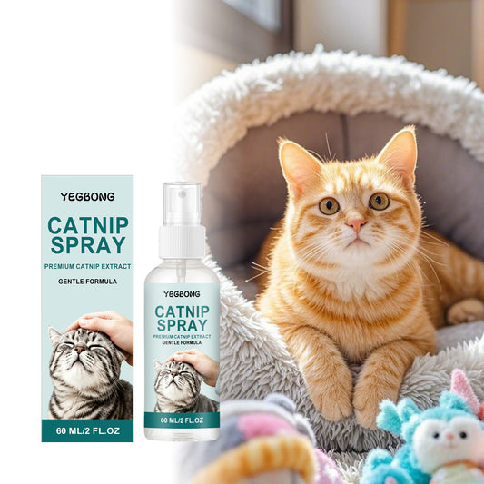Yegbong Cat Mint Spray Attracts Cats For Interaction, Soothes Their Emotions, And Is Used For Home Leisure, Play, And Training