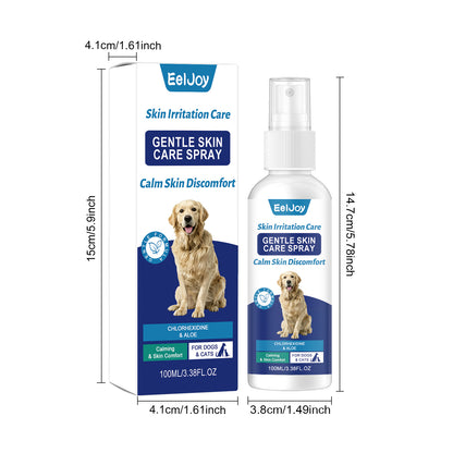 Eeljoy Pet Skin Care Spray Gentle Care For Cats And Dogs' Skin, Comfortable Daily Cleaning And Moisturizing Skin Care Spray