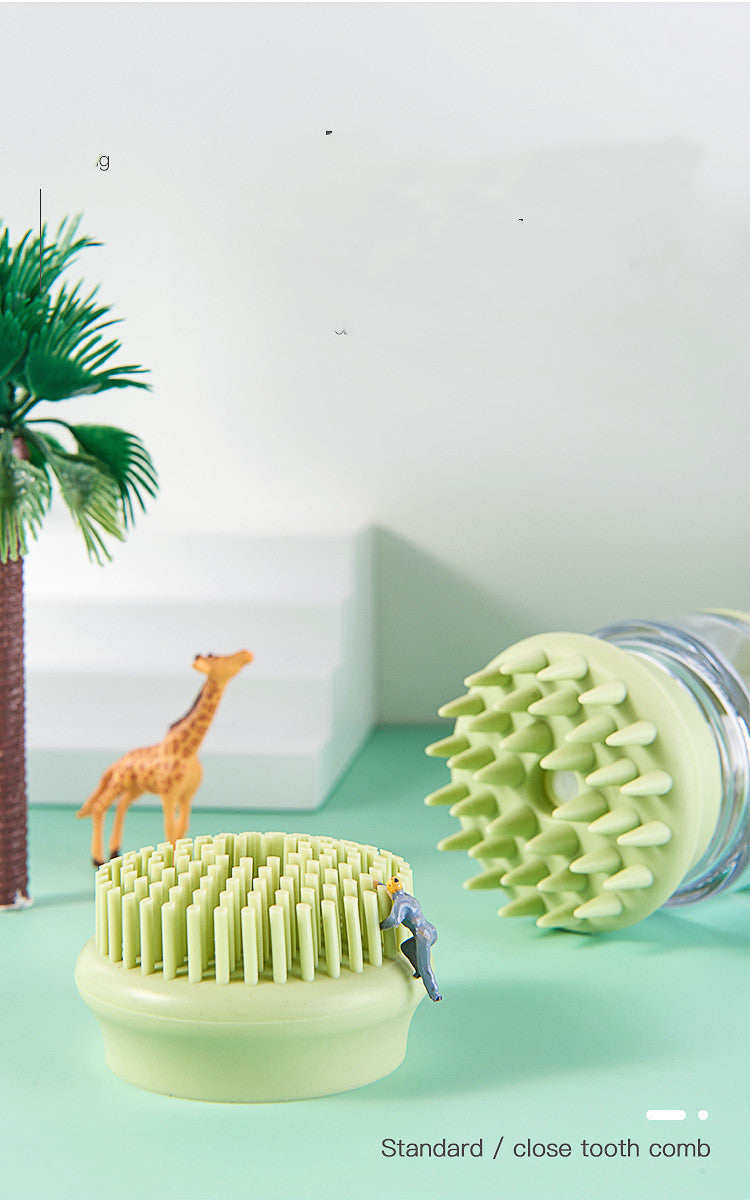 Pet Bath Brush Silicone Massage Clean Beauty Comb Brush