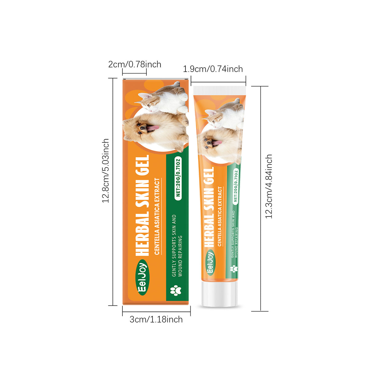 Eeljoy Pet Care Gel Gentle Formula Suitable For Cats And Dogs, Lightweight And Easy To Absorb For Daily Care