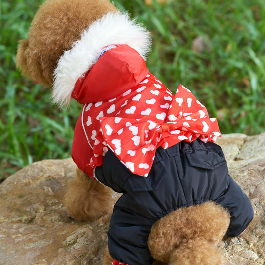 Four-legged Pet Dog Thickened Winter Clothes