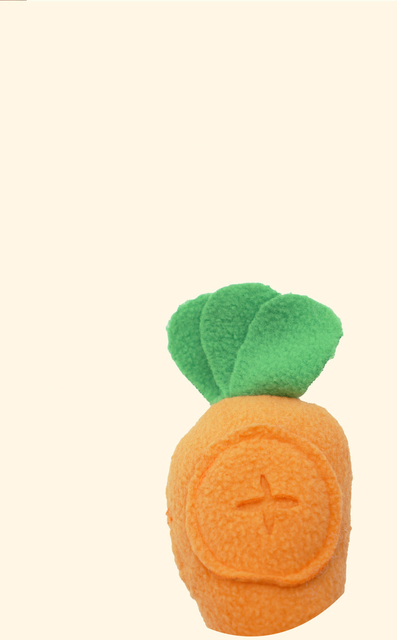 Pet Carrot Toy Dog Cat Rabbit Smell Hidden Food Find Food Interactive Game Sound Toy