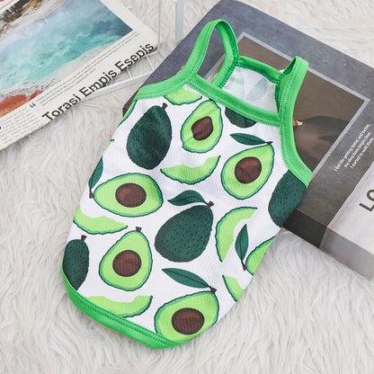 Avocado Summer Outdoor Breathable Sling Vest For Dogs