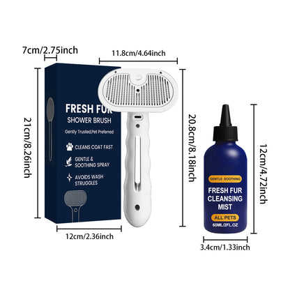 Pet Hair Cleaning Spray Set Softening Hair Grooming Knotting Fluffy Smooth Dog Cat Daily Care