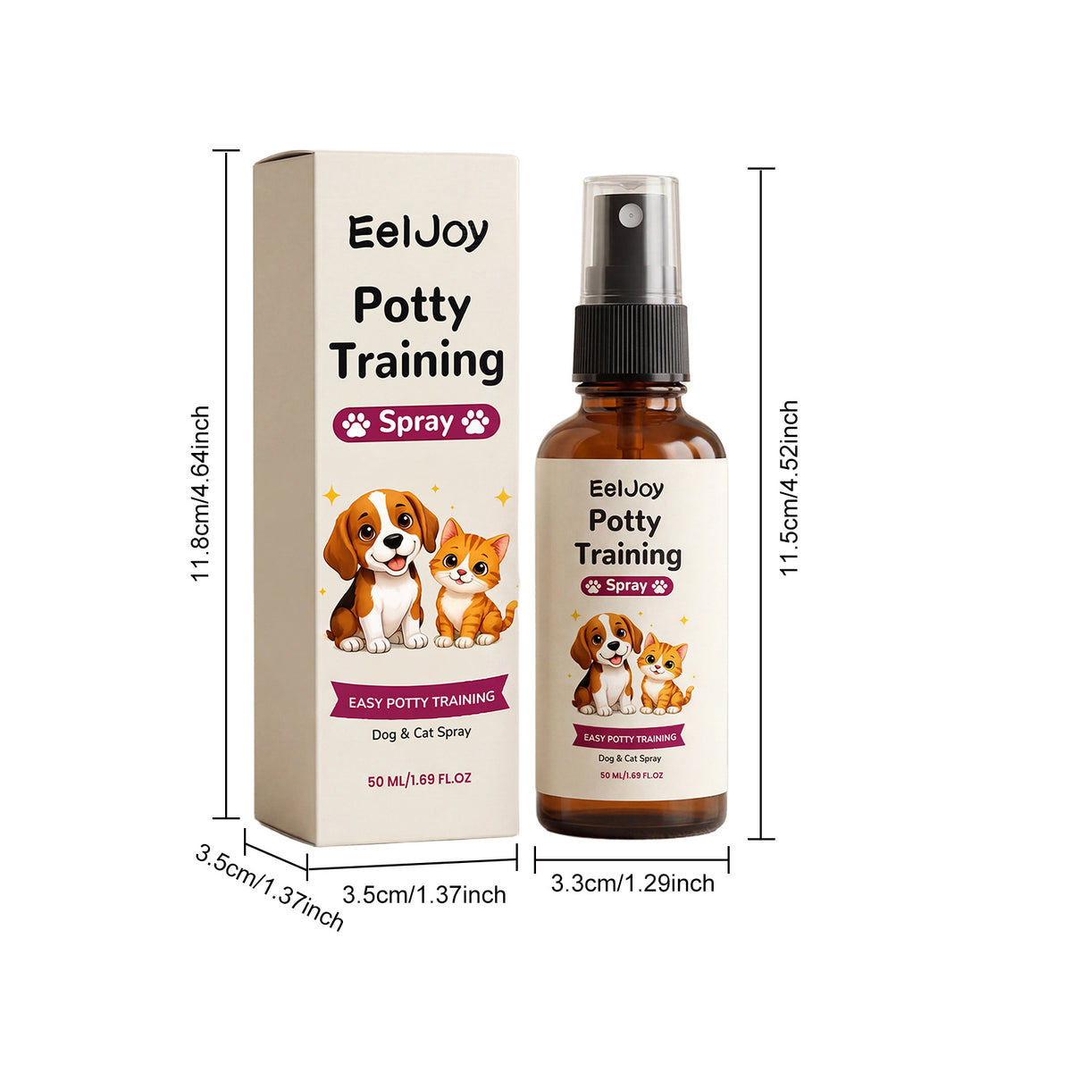 Eeljoy Pet Toilet Training Spray Daily Gentle Training Spray To Guide Pets To The Toilet Convenient Spray