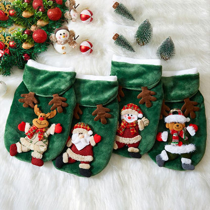 Christmas Dog Clothes Autumn and Winter Flannel Cats Dogs Hoodies Pet Clothes for Small Medium Dogs Christmas Dog...