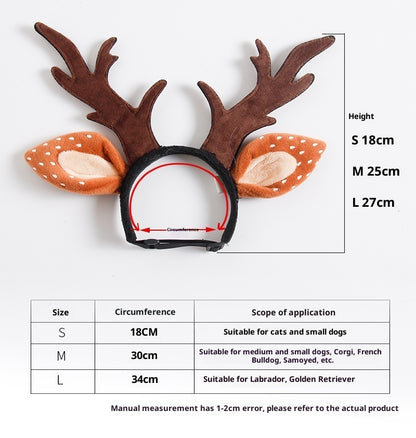 Forest Fairy Deer Antler Holiday Anti-Slip Deer Antler Headband