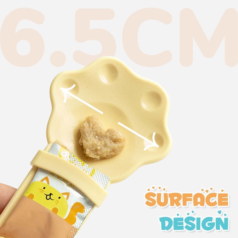 Multifunctional Cat Food Feeder, Squeeze Tool, Special Spoon For Meat Paste, Spoon Feeding Utensil, Pet Supplies, Cats Only