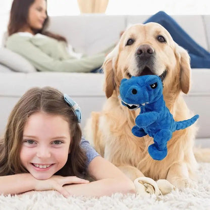 Dinosaur Squeaky Dog Toy Grunting Dinosaur Dog Toy That Oinks Grunts For Small Medium Large Dogs Squeaker Chew Training Puppy