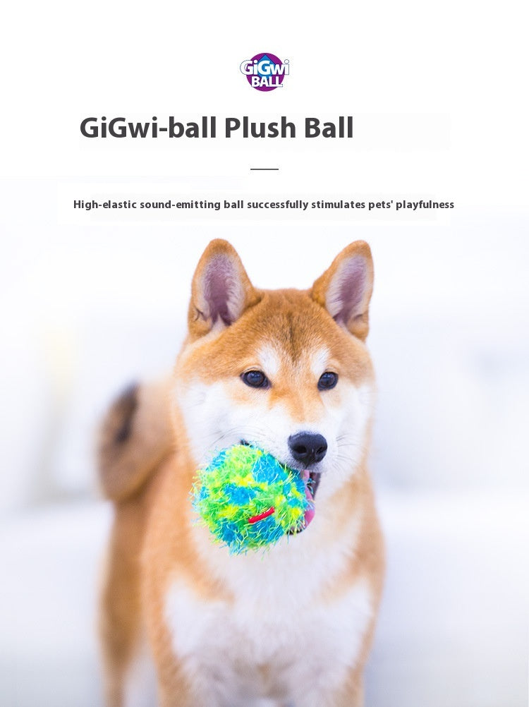 Plush Sound Molar Long Lasting Dog Toy Ball