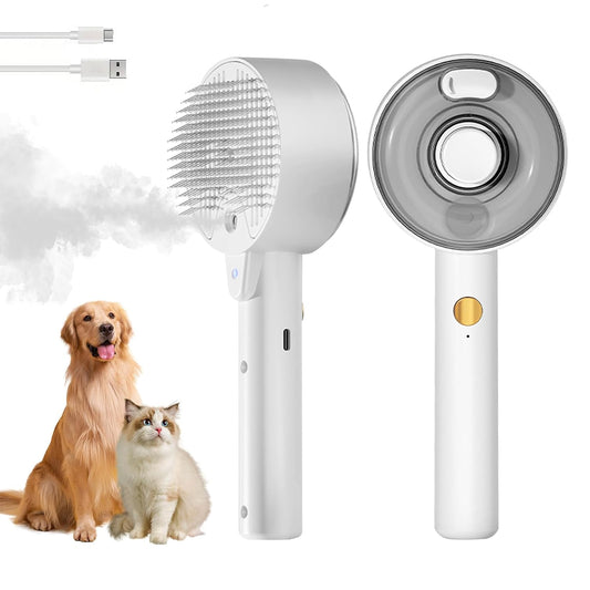 Cat Steam Brush for Shedding Spritz Defur Comb for Cats Cloud Care Cat Brush for Indoor Cats Shedding Steam Cat...