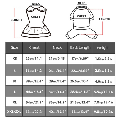 Wholesale Pet Dogcat Clothes Small Dog Puppy Clothing Cherry Pajamas