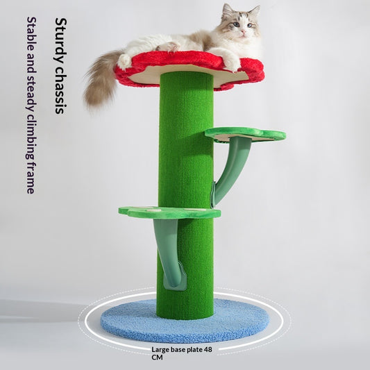 Miao Xianer Cat Toy Jumping Platform In Green Plant Shape