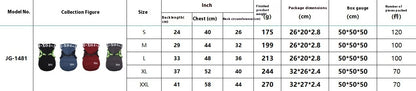 Winter Dog Clothes Fleece-lined Thickened Waterproof Jacket Hooded
