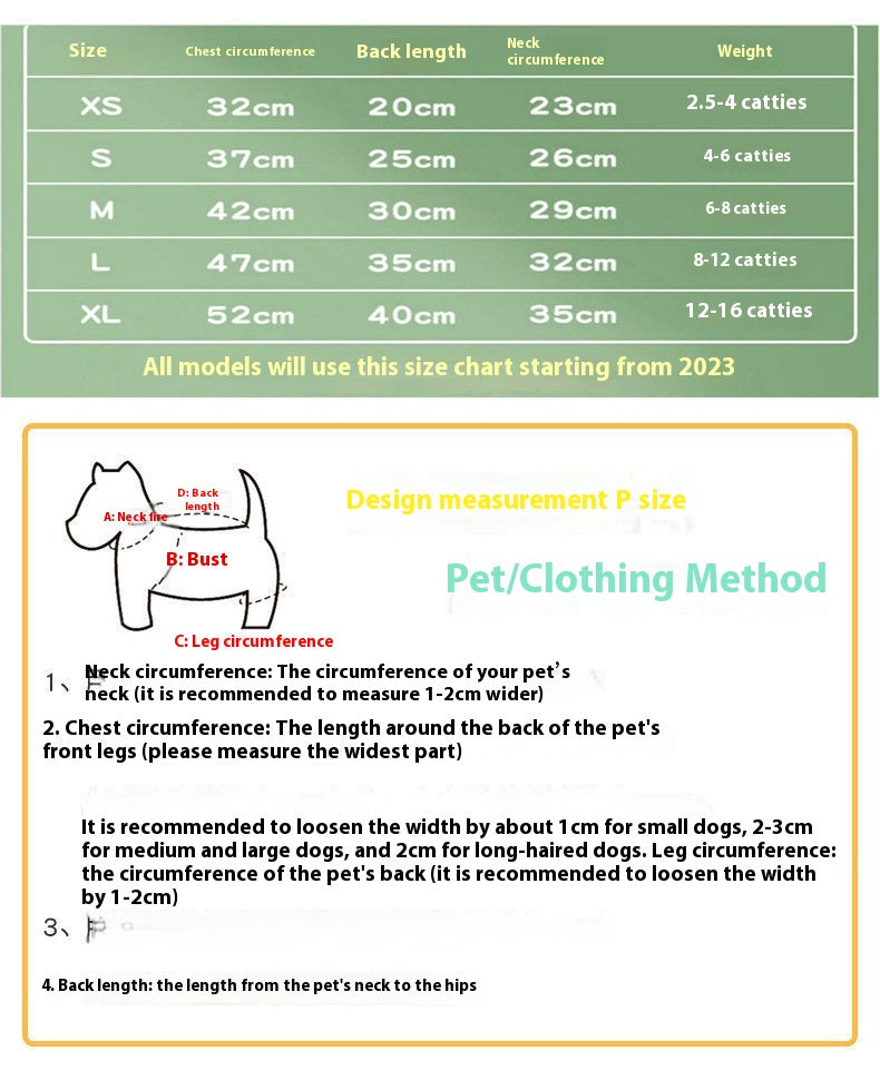 Small Dog Clothing Back Dog Four Legs Fluffy Jacket