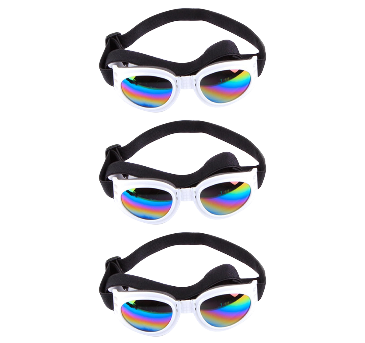 Pet Sunglasses Dog Cat Windproof Glasses Accessories Goggles Small Medium Dog Sun Visor Eye Wear Glasses UV Dust Fog Protection With Adjustable Strap