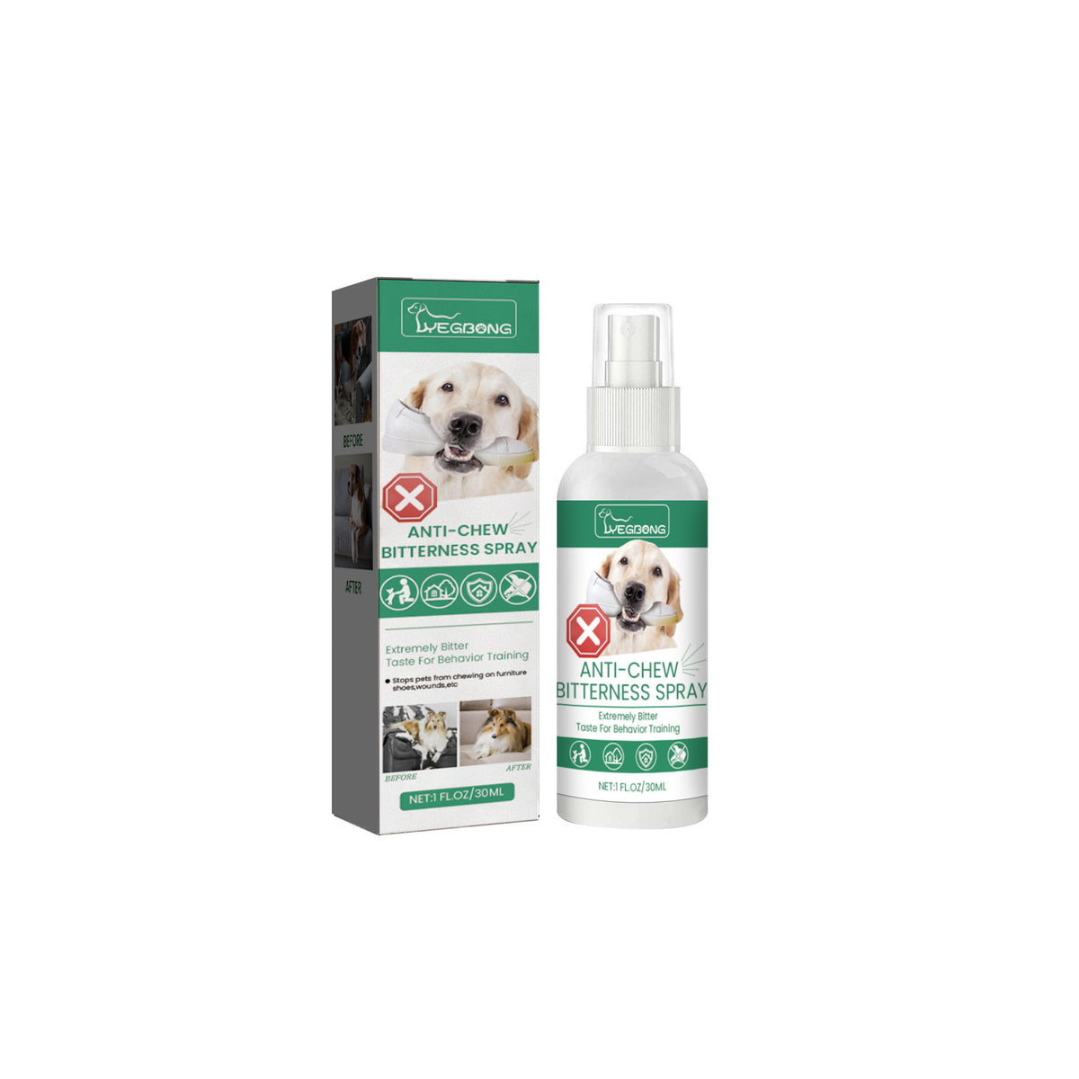 Yegbong Pet Anti-Chewing Spray A Guide To Prevent Chewing And Scratching In Cats And Dogs