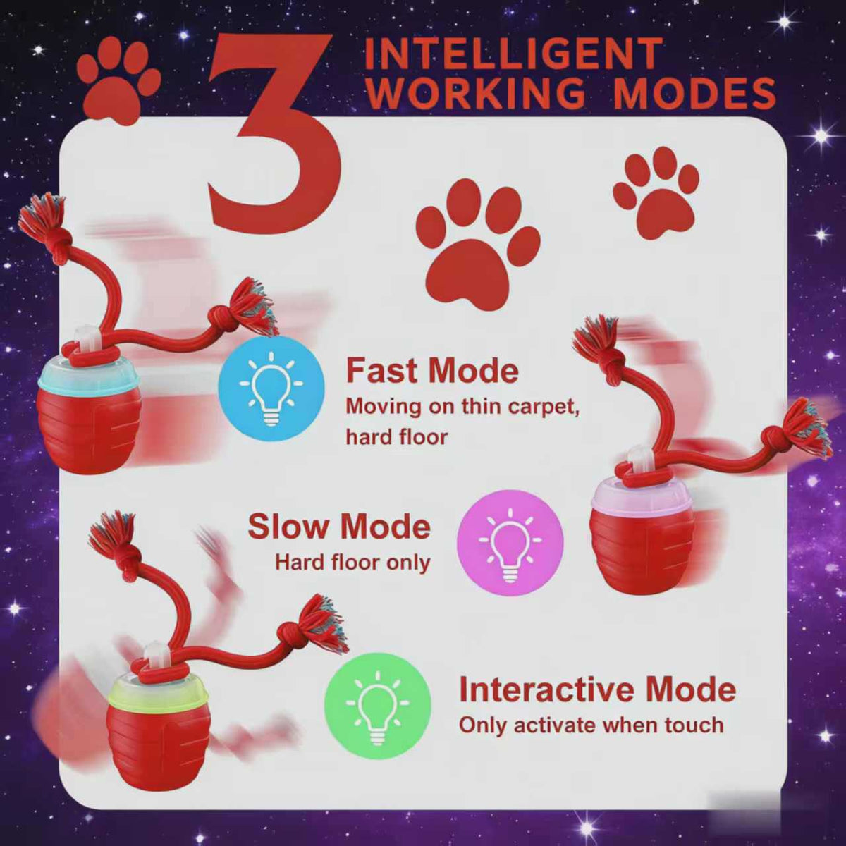 Electrically Attracted Bite-Resistant Pet Traction Ball
