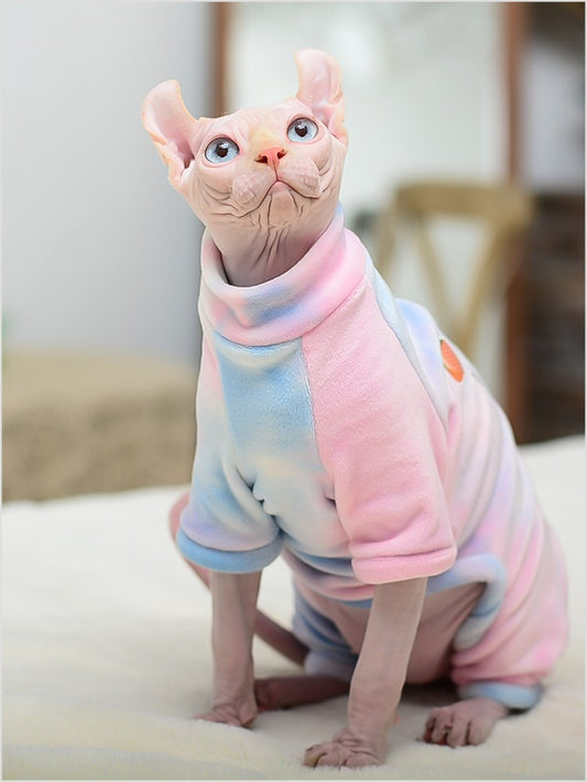 Fashionable Personality Bottoming Silver Fox Velvet Four-Legged Jacket - Pet Clothing
