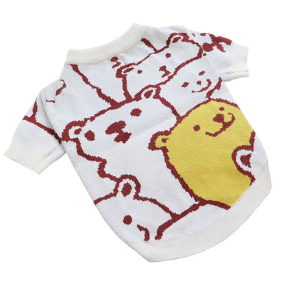 Autumn and Winter New Style Pug Bulldog Sweater - Pet Clothing