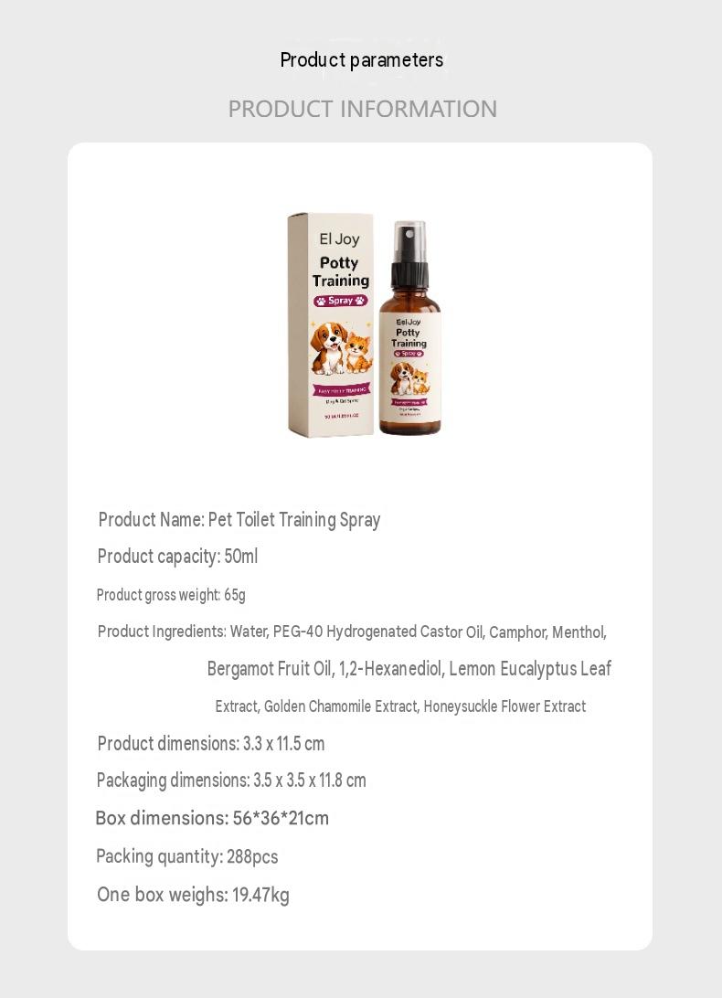 Eeljoy Pet Toilet Training Spray Daily Gentle Training Spray To Guide Pets To The Toilet Convenient Spray