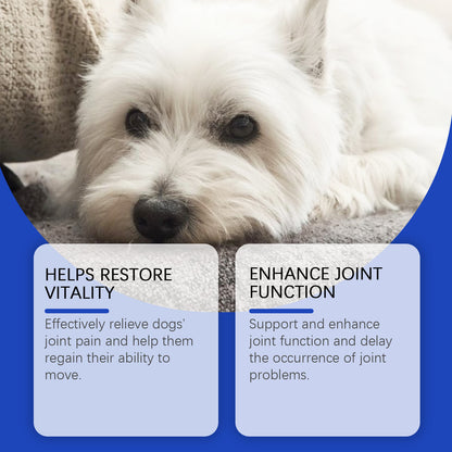 Dog Joint Relief Liquid Supplement Drops, Hip & Joint Care Support For All Breeds Dogs, Relieve Joint Pain, Reduce Inflammation, Restore Cartilage, Improve Mobility, 60ml