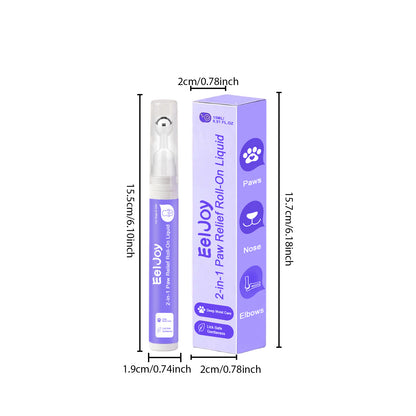 Eeljoy Pet Paw And Nose Care Roll-On Liquid Moisturizing And Refreshing Care For Dogs And Cats' Paws And Nose, Non-Sticky
