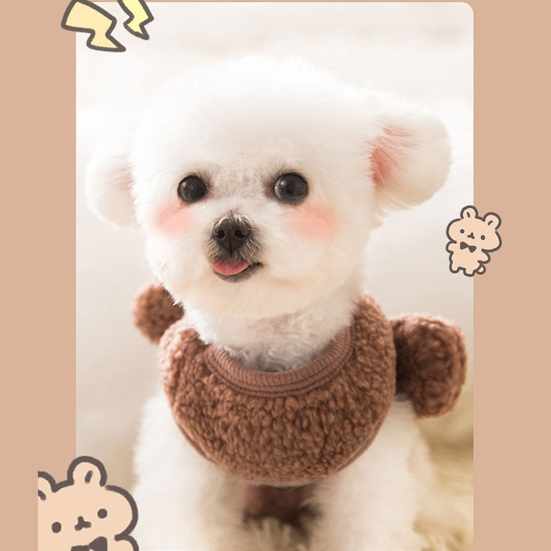 Bear Vest Pet Teddy Cat Warm In Winter And Autumn