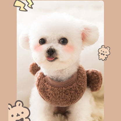 Bear Vest Pet Teddy Cat Warm In Winter And Autumn