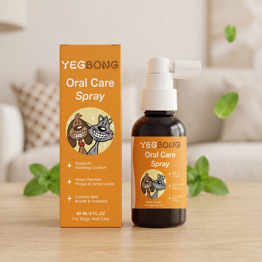 Yegbong Pet Oral Care Spray Gentle Care And Cleaning For Your Pet's Mouth, Convenient For Daily Cleaning