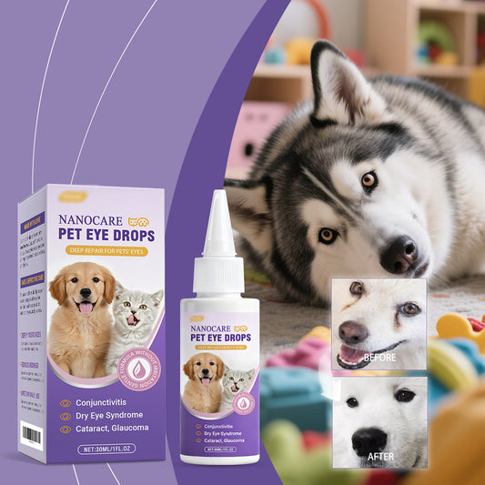 Pet Eye Drops Gently Care For Cats And Dogs' Eye Tear Stains, Tear Marks, And Eye Discharge