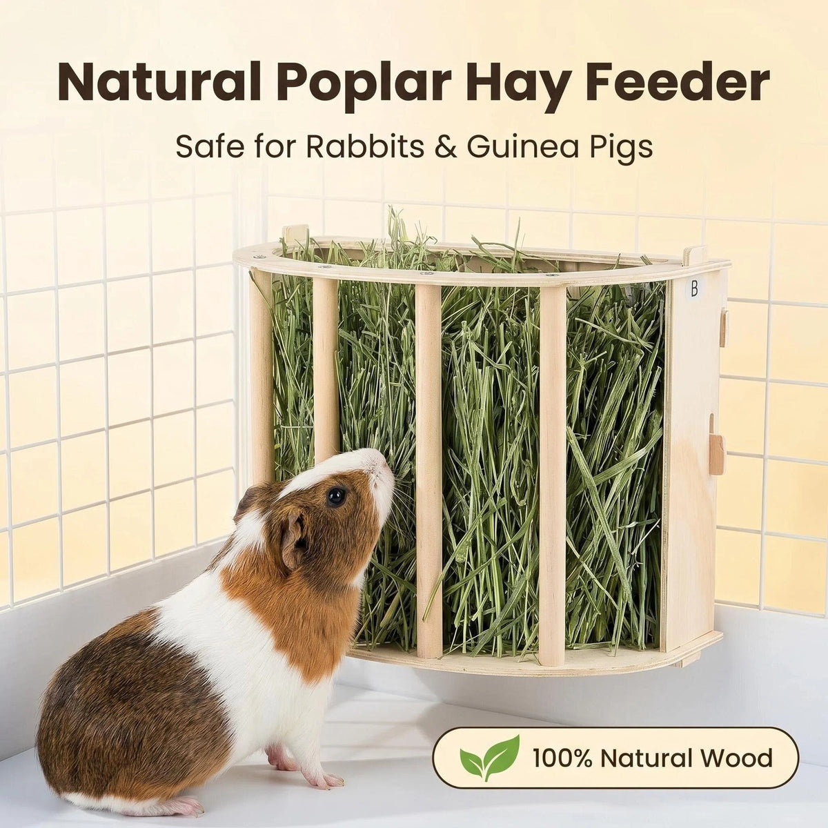 Pet Supplies Wooden Rabbit Feeder