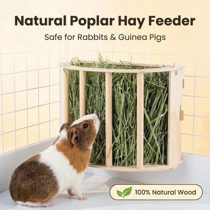 Pet Supplies Wooden Rabbit Feeder