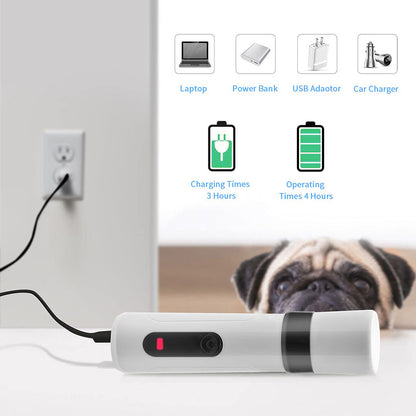 Electric Dog Nail Clippers Grinders Rechargeable USB Charging Pet Quiet Cat Paws Nail Grooming Trimmer Tools