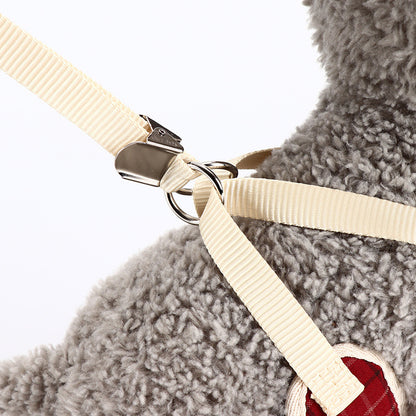 Pet Supplies Dog Leash Small Dog Teddy Korean Vest Style Bowknot Evening Dress Chest Strap