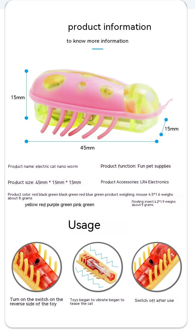 Micro Nano Worm Toothbrush Bite Toy