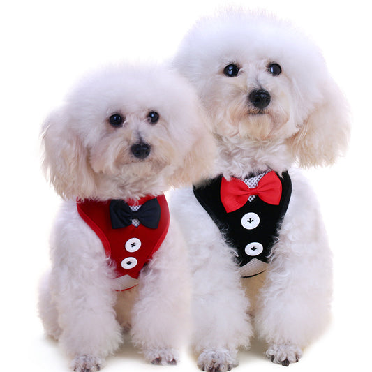 Bow Tie with Chest Strap - Pet Clothing