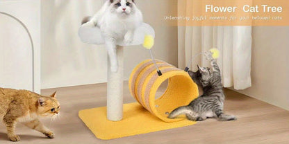 Bee Cat Climbing Frame Sisal Cat Scratching Board No Debris Or Occupation Of Cat Scratching Post Cat Supplies  Cute Cat Tree Cat Scratching Post With Tunnel
