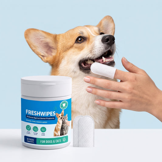 Dog And Cat Dental Cleansing Finger Wipes Clean Pet Cat And Dog Teeth Soft And Comfortable Fresh Clean Finger Wipes