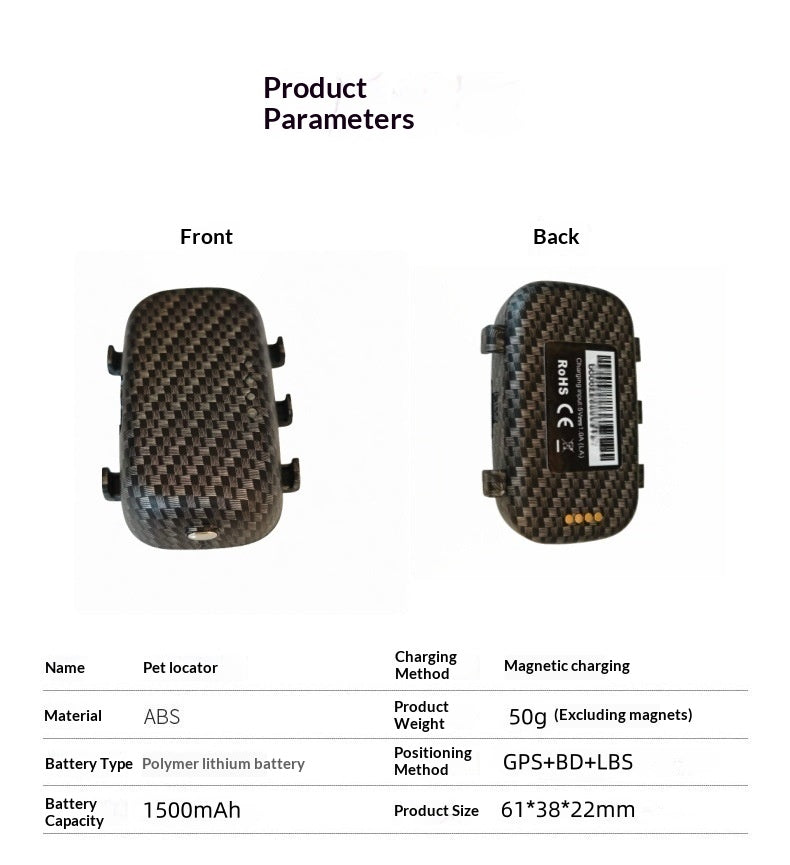 4G Precision Positioning Magnetic charge Waterproof Adjustable Cat And Dog GPS Tracker