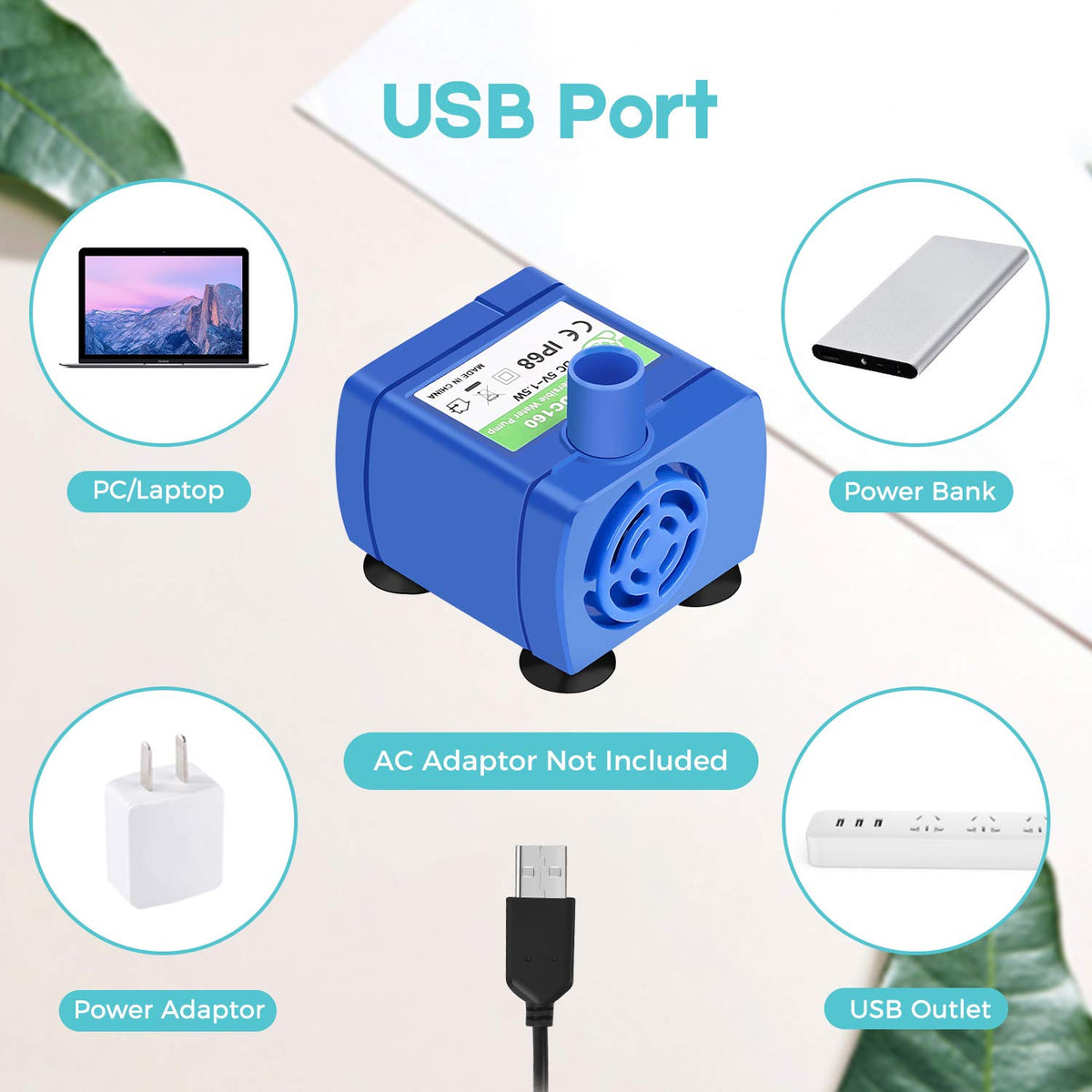 Pet water dispenser water pump