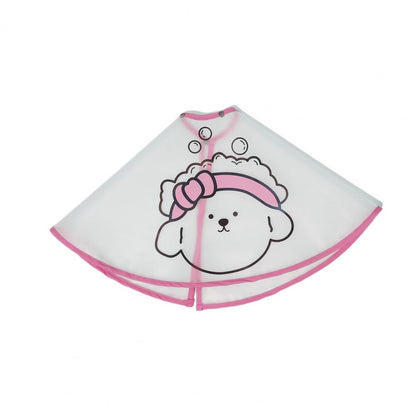 Pet Cloak Adjustable Pet Haircut Cape Waterproof Cartoon Print Design Dog Grooming Cape Pet Supplies