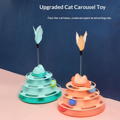 Cat Toy Self-Entertainment Cat Turntable Ball