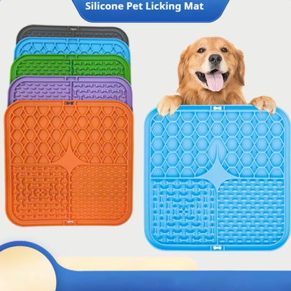 Bottom Suction Cup Non-slip Silicone Pet Slow Food Mat