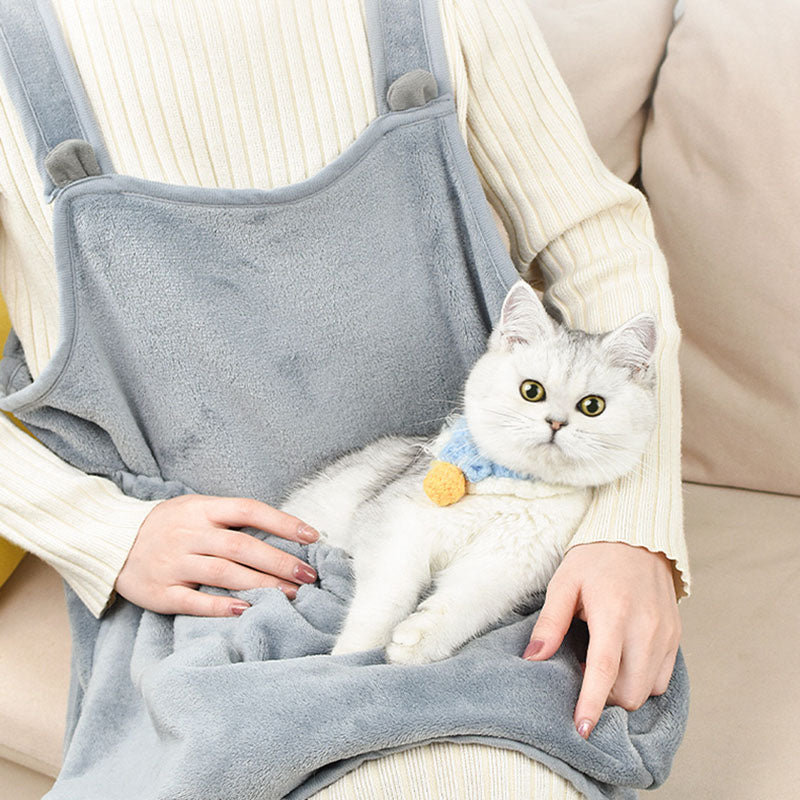 Touch The Cat Clothes Pets Apron Non-stick Anti-grab Soft Plush Camisole Pinafore For Pets