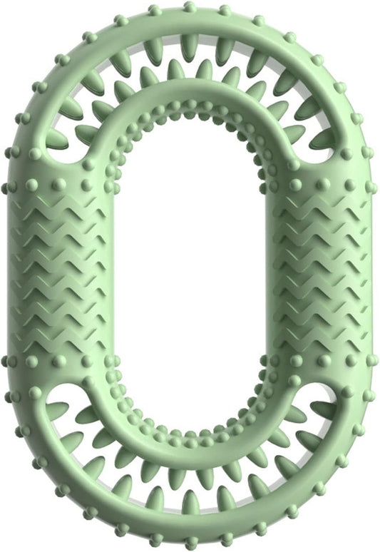 Pet Toy For Chewing Teeth Dog Interactive Resistant O-ring Shape Toy For Aggressive Chewer Molar Toy