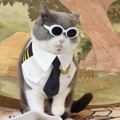 Pet Cat Neck Handsome Air Junior Uniform