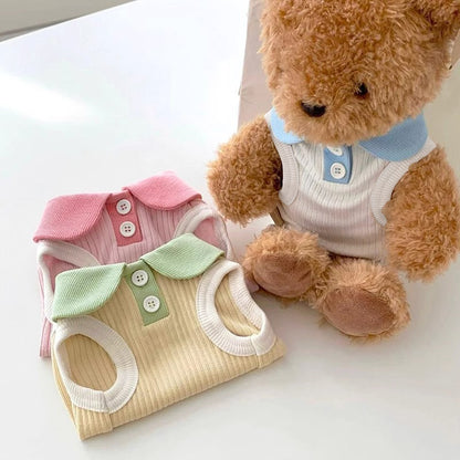 Cat Teddy Thin-Style Striped Summer Clothes