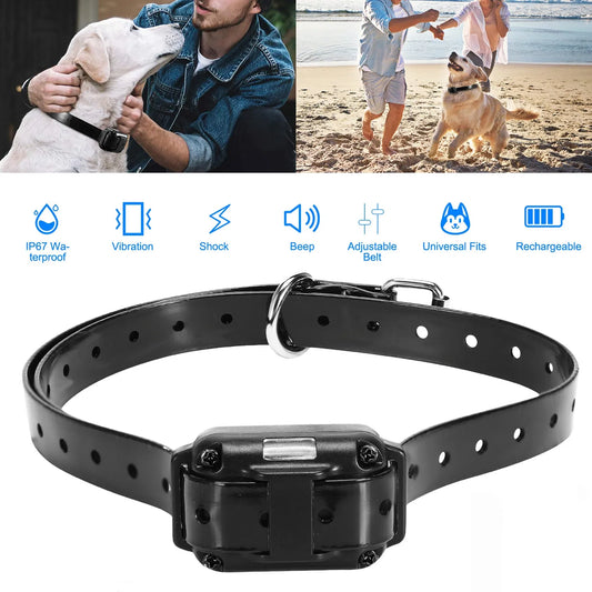 Dog Training Collar Receiver, IP67 Waterproof Static Collar with 3 Modes Shock Vibration Beep, 2625FT Remote Range, Rechargeable Adjustable Collar for Small Medium Large Dogs